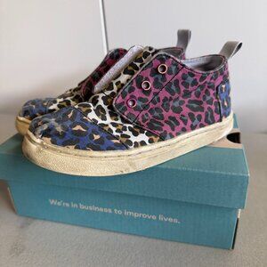 Toms Leopard high top - Kids Size 10